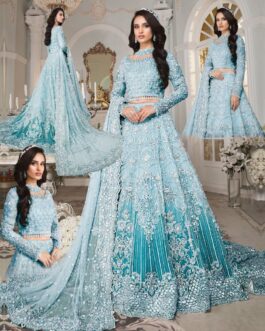 Maria B Bridal Maxi with Embroidery & Tye Dye